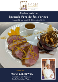 Atelier cuisine spéciale fêtes de fin d'annéé<br><strong><or>Du 16 au 18 Décembre 2025</strong></or><br>