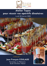 Atelier Tapas<br> pour réussir vos apéritifs dinatoires<br><strong><or>à définir (2026)</strong></or>