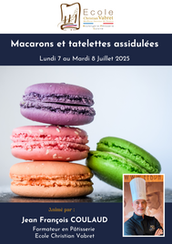 Macarons et tartelettes acidulées<br><strong><or>Lundi 7 & mardi 8 juillet 2025</strong></or>